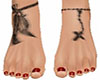gothic feet tattoo