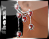*S* Silver Ruby Earrings