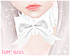 🍡 white collar bow