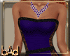 Larsa Purple Fur Gown