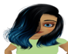 black blue hair [F]