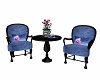 Lovely Rose Blue Chairs