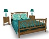 DOUBLE FLORAL BED