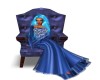 Medieval Dark Blue Chair
