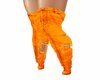 Thigh Denim Boots Orange