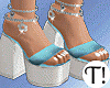 T! Spring Blue Sandals