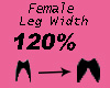 Leg Width 120%