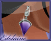 E~ Purple Cone Earrings