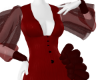 Vi Red ruffle dress