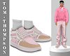 Salmon Pink Sneakers