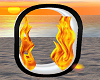 Animated Flame Letter O