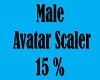 Male Avatar Scaler 15%