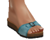 TF* Teal blue sandals