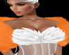 Short Fur Shrug-Orange