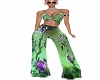 green satin 2 pc