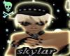 -SKY- Blonde Punk w/hat 