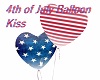 4th of July Balloon Kiss