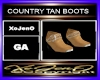 COUNTRY TAN BOOTS