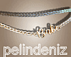 [P]Style gold chain belt