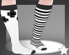kawaii white gamer socks