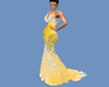CK Gold Swan Dress