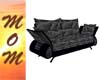 MOM Blk Leather Couch