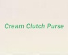 Cream Clutch