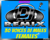 🎧 30 VOICES DJ M/F