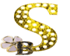B♛|Gold Sign Letter S