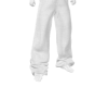 White Stack Pants