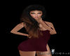 Mini Burgundy Dress