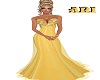 yellow velvet gown
