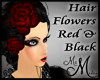MM~ Hair Flowers Red