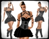 LC| Black Corset Dress