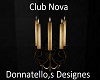 club nova wall candle