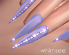 Lilac Diamond Nails