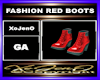 FASHION RED BOOTS