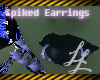 Spiked hoop earrings