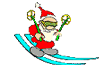 Santa-Skiing
