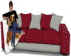 Red Couch w/ Horses