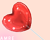 Heart Lollipop | Red