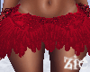 Swan Feather Skirt Red
