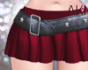 Aki Cute Skirt w/Belt RD