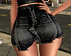 Black Denim Short Skirt