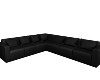 Black L shape sofa 