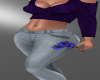 Purple Gardenia Jeans