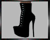 (E) Black Velvet Boots