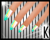 K- Rainbow Dainty Nails