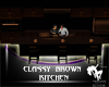 Classy Brown Kitchen