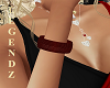 R Red Glitter Bangle